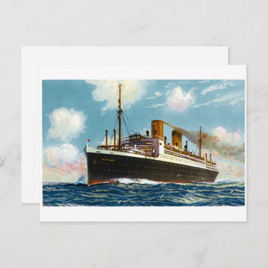 S.S. Stuttgart Luxury Ocean Liner - Briefkaart (Voorkant / Achterkant)