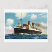 S.S. Stuttgart Luxury Ocean Liner - Briefkaart (Voorkant)