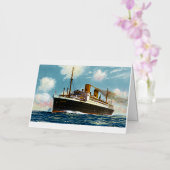 S.S. Stuttgart Luxury Ocean Liner -  Folie Wenskaart (Orchidee)