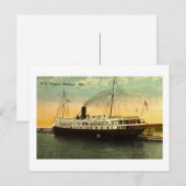 S.S. Virginia, Muskegon, Michigan Briefkaart (Voorkant / Achterkant)
