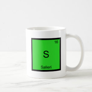 S - Salieri Grappig Chemie Elementsymbool T-Shirt Koffiemok