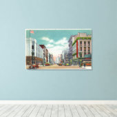 S Salina Street uit Fayette Street Canvas Afdruk (Insitu (Houten vloer))
