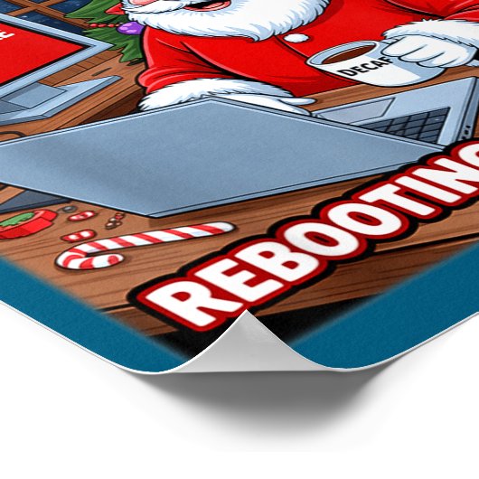 s Santa Support Tech Rebooting Lover Poster (Hoek)