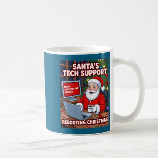 s Santa Tech Rebooting Support Vibes Koffiemok (Rechts)