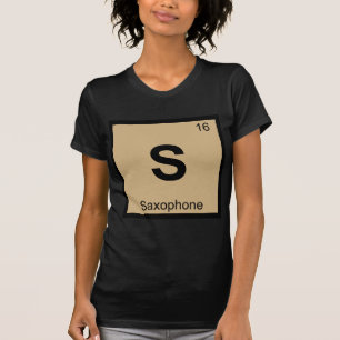 S - Saxofoon Muziek Chemie Periodiek Systeem T-shirt