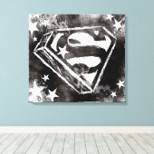 S-Schilden met sterren Canvas Afdruk (Insitu (Houten vloer))