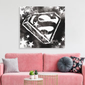 S-Schilden met sterren Canvas Afdruk (Insitu (Woonkamer))