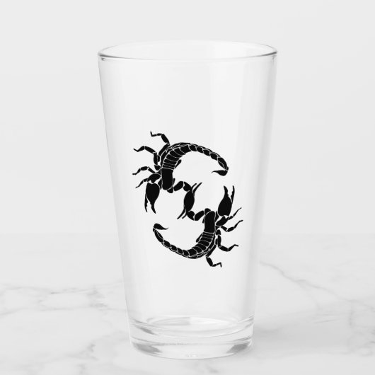 S - Scorpions voor zwart en wit Glas (Voorkant)