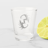 S - Scorpions voor zwart en wit Shot Glas (Achterkant)