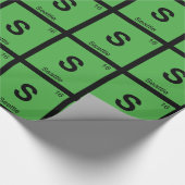 S - Seattle Washington Chemistry Periodic Table Cadeaupapier (Hoek)