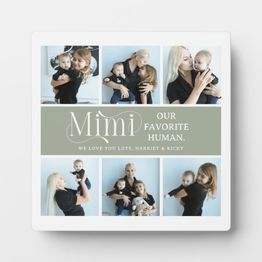 S sentimentele fotocollage Mimi-aandenken  Fotoplaat (Voorkant)