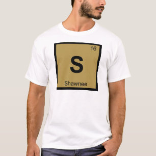 S - Shawnee Kansas Scheikunde Periodiek Systeem T-shirt