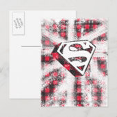 S-Shield Over Plaid Briefkaart (Voorkant / Achterkant)