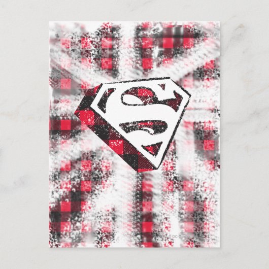 S-Shield Over Plaid Briefkaart (Voorkant)