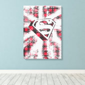 S-Shield Over Plaid Canvas Afdruk (Insitu (Houten vloer))