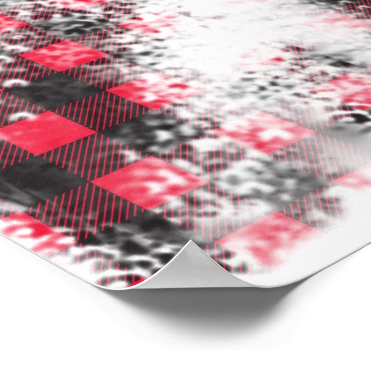 S-Shield Over Plaid Poster (Hoek)