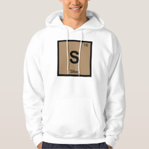 S - Sitar Muziekinstrument Chemie Periodiek Systee Hoodie