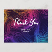 S Sixty Vibe Cirkels & Krullen Patroon Bedankt Briefkaart (Voorkant)