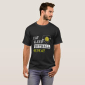 S Softbal N Softbal Spelers T-shirt (Voorkant volledig)