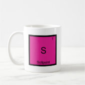 S - Solipsist Grappig Chemie Element Symbool T-shi Koffiemok (Links)