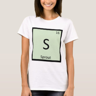 S - Spruit Groente Chemie Periodiek Systeem T-shirt
