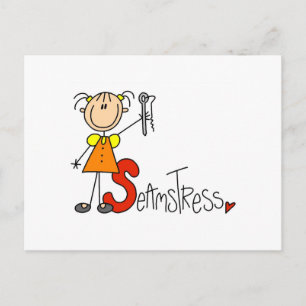 S staat voor naaister briefkaart