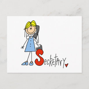 S staat voor Secretaresse Briefkaart