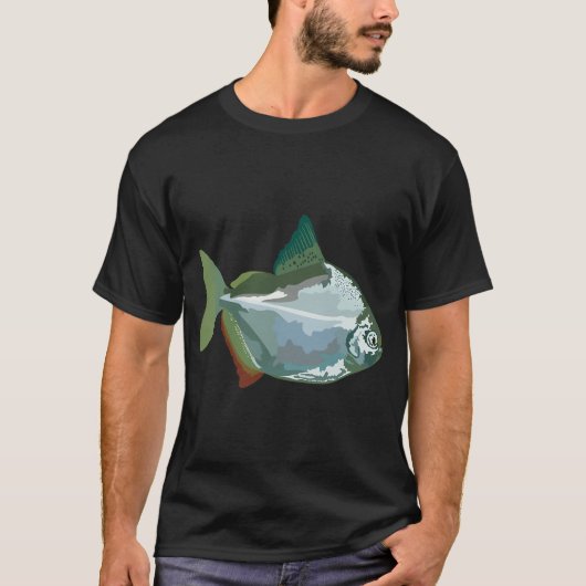 S staat voor Silver Dollar Fish,Silver Dollar Fish T-shirt (Voorkant)