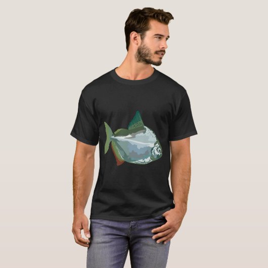 S staat voor Silver Dollar Fish,Silver Dollar Fish T-shirt (Voorkant volledig)