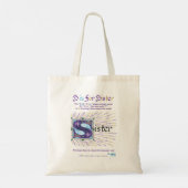 S staat voor Sister Tote Bag (Achterkant)