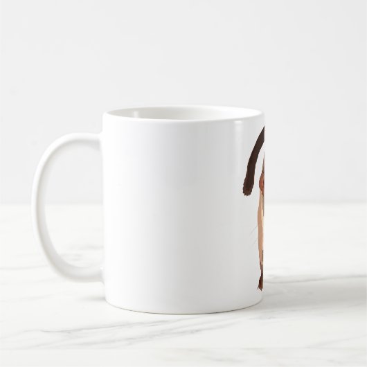 S staat voor Small toothed palm civet Koffiemok (Links)