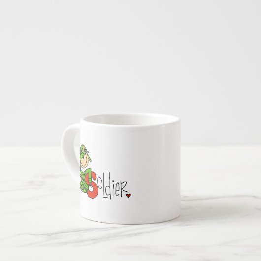 S staat voor Soldier Espresso Kop (Links)
