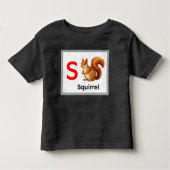 S staat voor Squirrel Kinder Shirts (Voorkant)