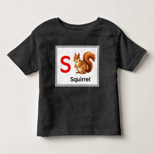 S staat voor Squirrel Kinder Shirts (Voorkant)