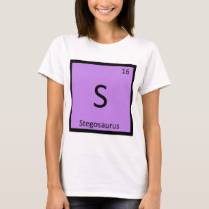 S - Stegosaurus Dinosaur Chemie Periodiek Systeem T-shirt