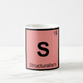 S - Structuralisme Filosofie Scheikunde Symbool Koffiemok (Center)