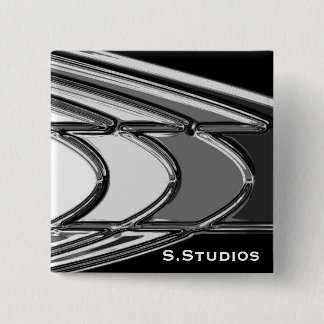 S.Studios Logo Vierkante Button 5,1 Cm