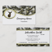 S Style Camouflage Deer Taxidermy Visitekaartjes (Voorkant / Achterkant)