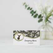 S Style Camouflage Deer Taxidermy Visitekaartjes (Staand voorkant)