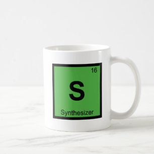S - Synthesizer Muziek Chemie Periodiek Systeem Koffiemok