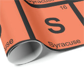 S - Syracuse New York Chemistry Periodic Table Cadeaupapier (Rol Hoek)