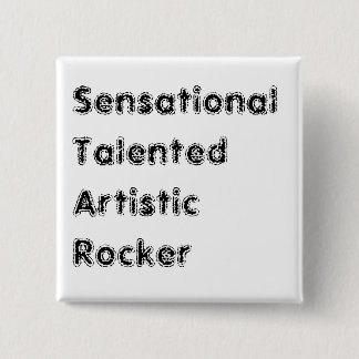 S.T.A.R. VIERKANTE BUTTON 5,1 CM