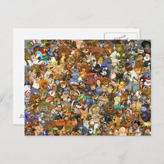 S.T. Lewis Collage Briefkaart (Voorkant / Achterkant)