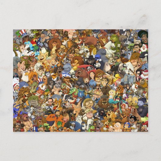 S.T. Lewis Collage Briefkaart (Voorkant)