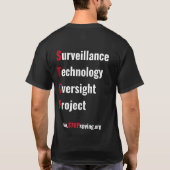 S.T.O.P. Surveillance Truther Athletic T-shirt (Achterkant)