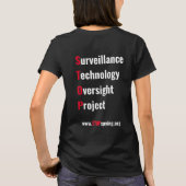 S.T.O.P. Surveillance Truther Athletic T-shirt Wom (Achterkant)
