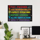 S.T.R.I.V.E. acronym Classroom Poster (Thuiskantoor)