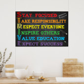 S.T.R.I.V.E. acronym Classroom Poster (Keuken)