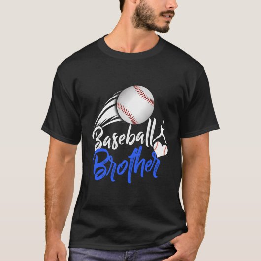 S Trots honkbal broeder honkbal Vaderdag T-shirt (Voorkant)