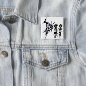 S@TS "De band" Vierkante Button 5,1 Cm (In situ)